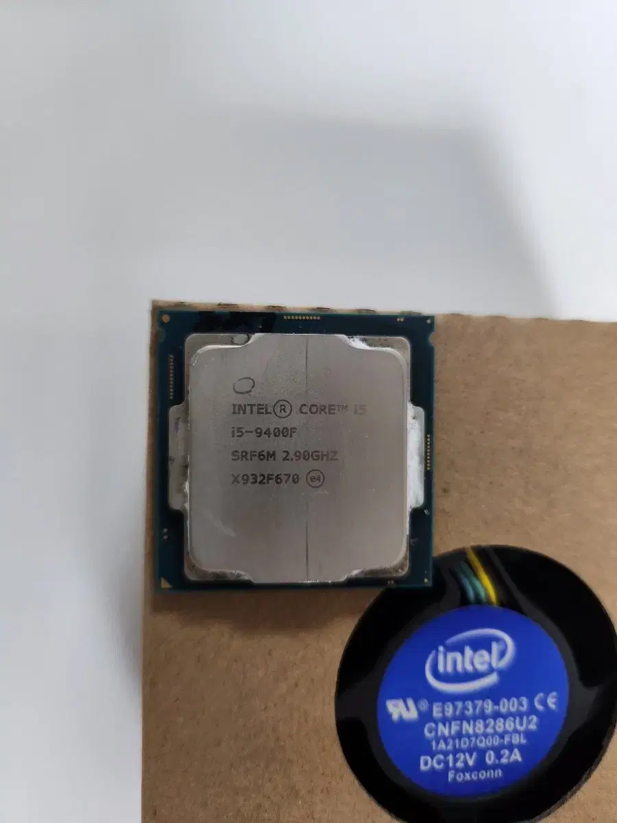 인텔코어 i5 9400f CPU+순정 쿨러